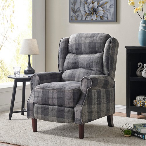 Recliner armchair tartan - armchair, chair